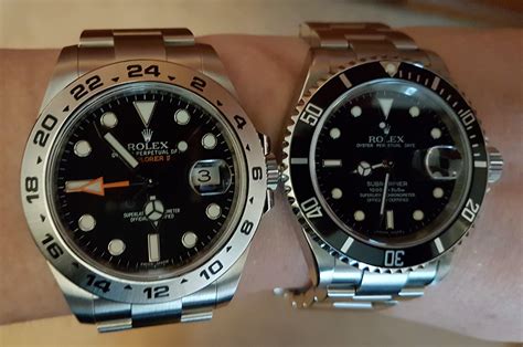 rolex explorer ii size comparison.